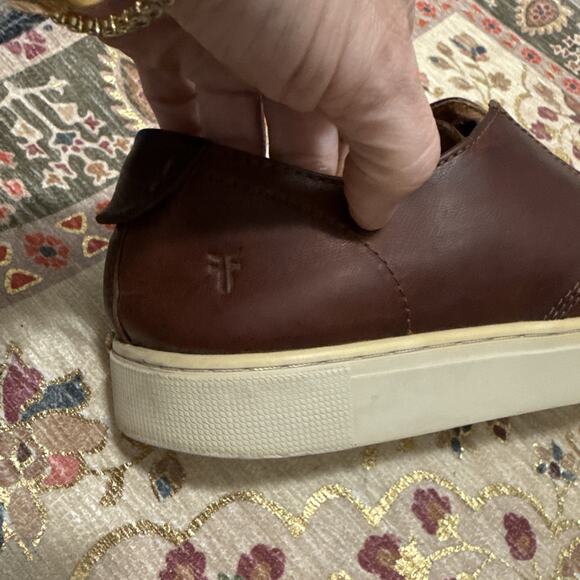 Frye Shoes Men Size 10 Brown Casual Sneaker Leather Style 7200043 - Picture 5 of 10